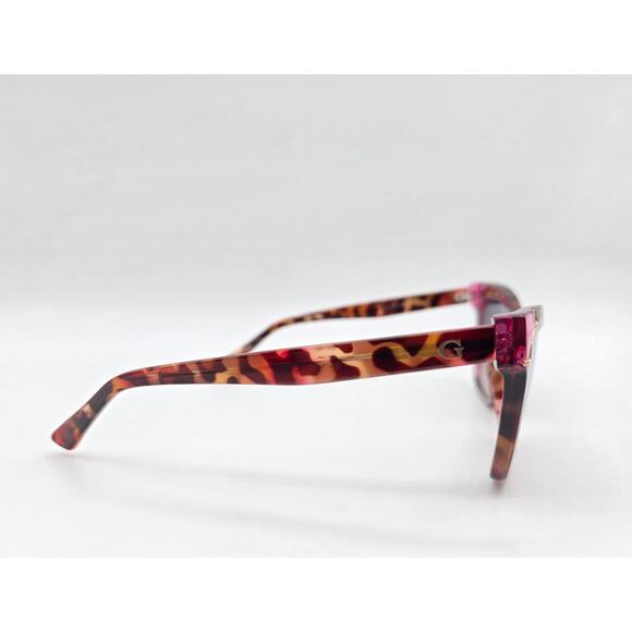 GUESS GU7840 74B Tortoise Pink Cat Eye Sunglasses Gradient Lens 61-16-140 / Case